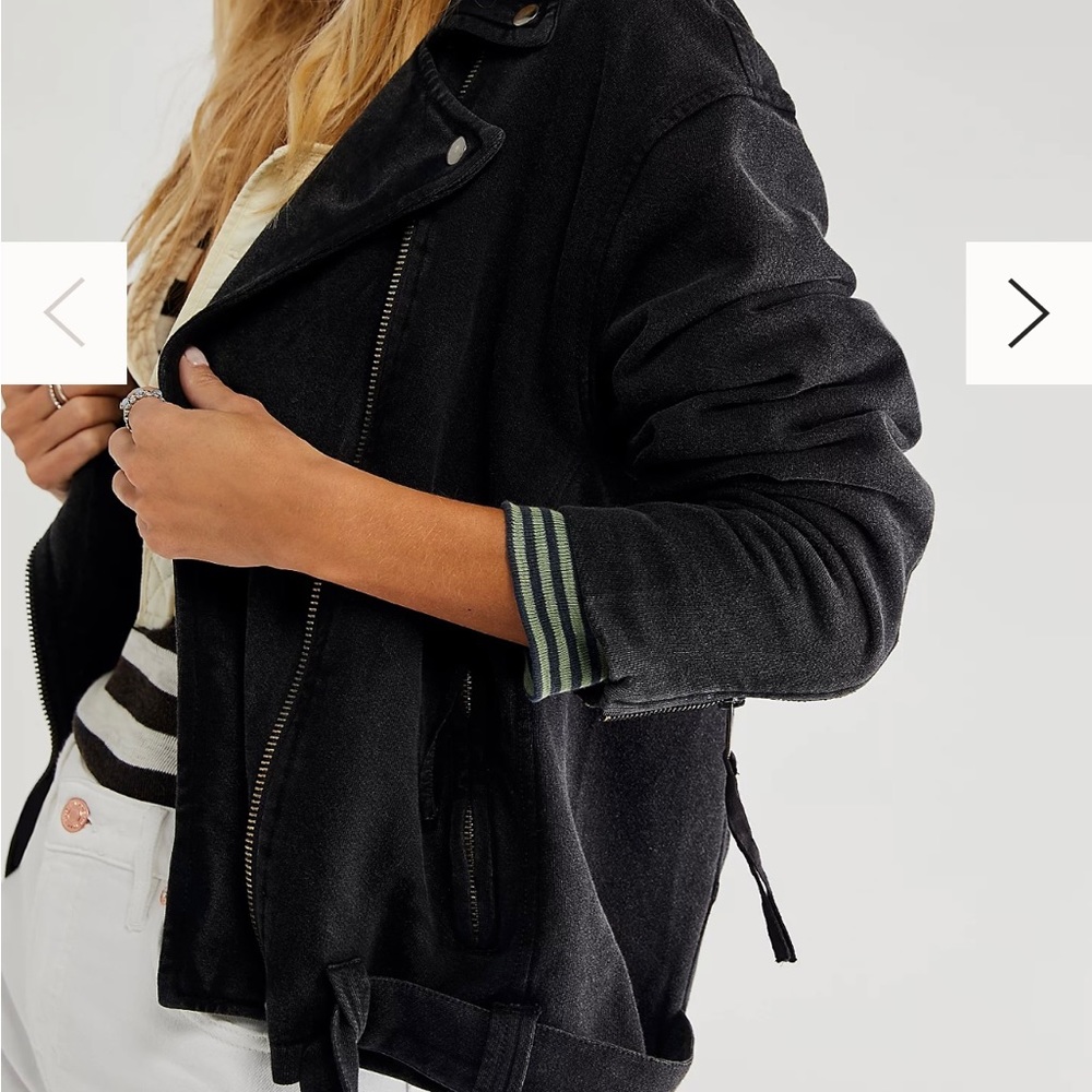 Free People Rebel Rebel Moto Jacket